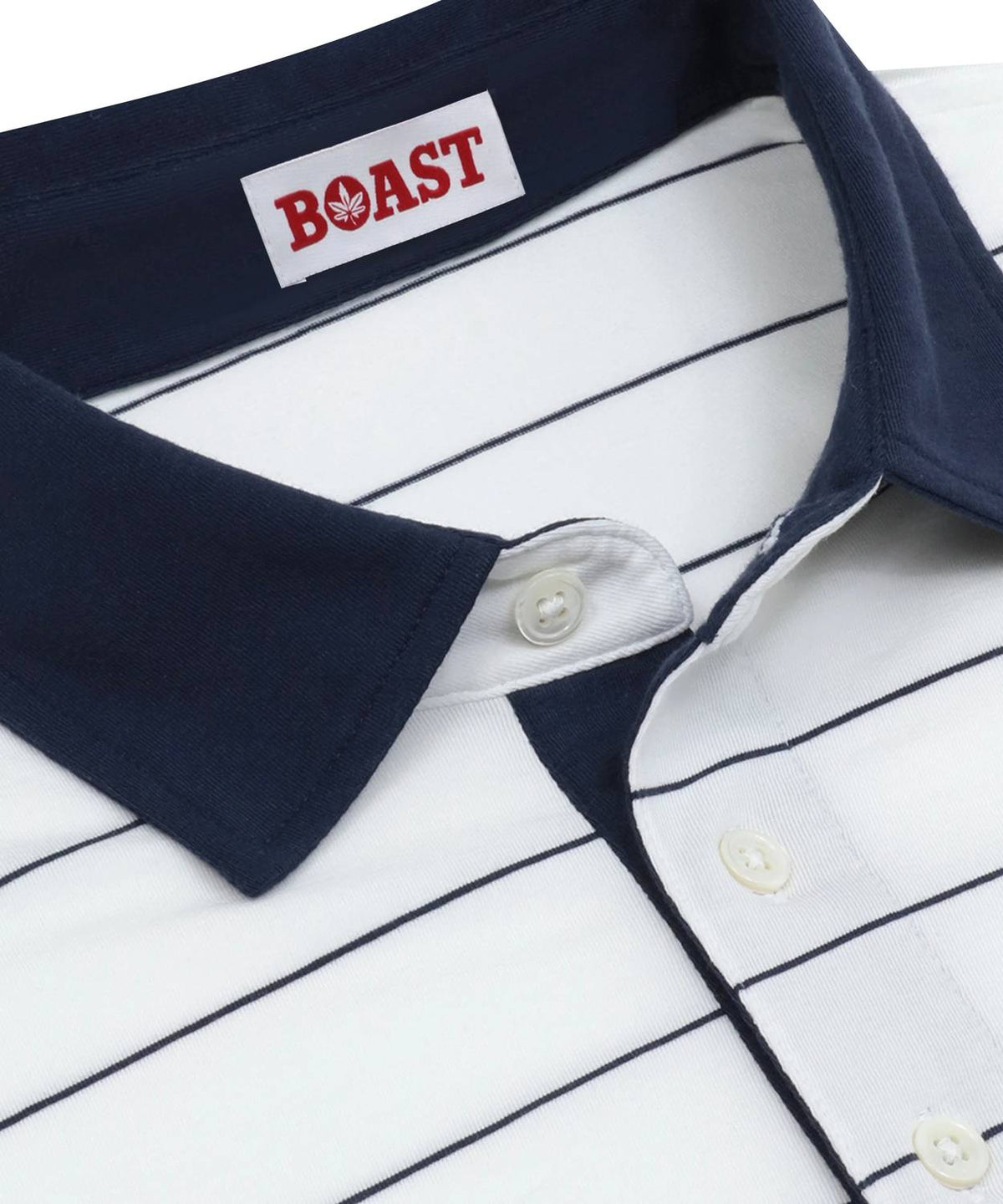 Boast - Men's Heritage Stripe Polo Shirt