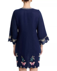 Johnny Was - Linen Scallop Dress