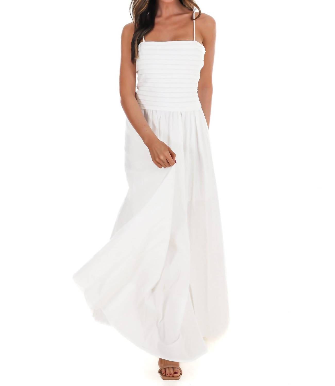Baby Pink - Fresh Take Ruched Maxi Dress