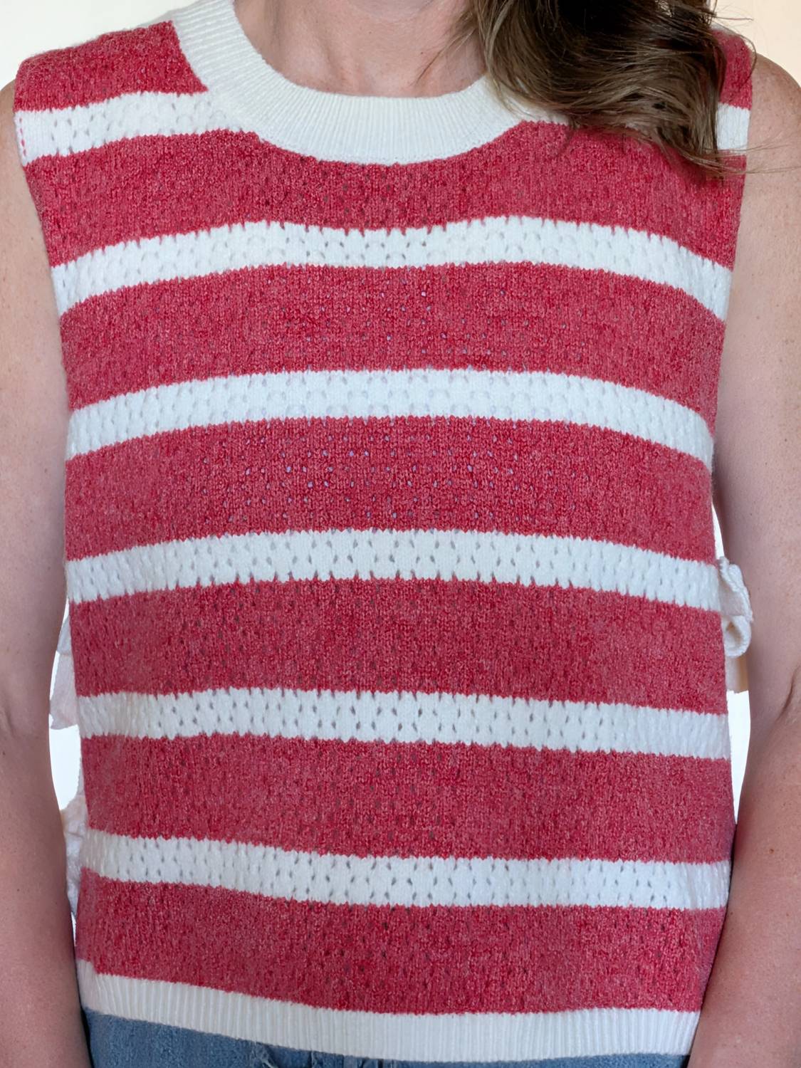 Adora - Striped Sleeveless Knit Tank