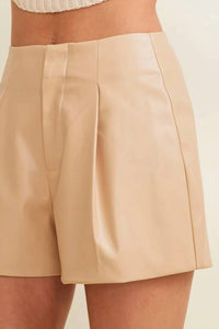 Cloud Ten - Faux Leather Shorts