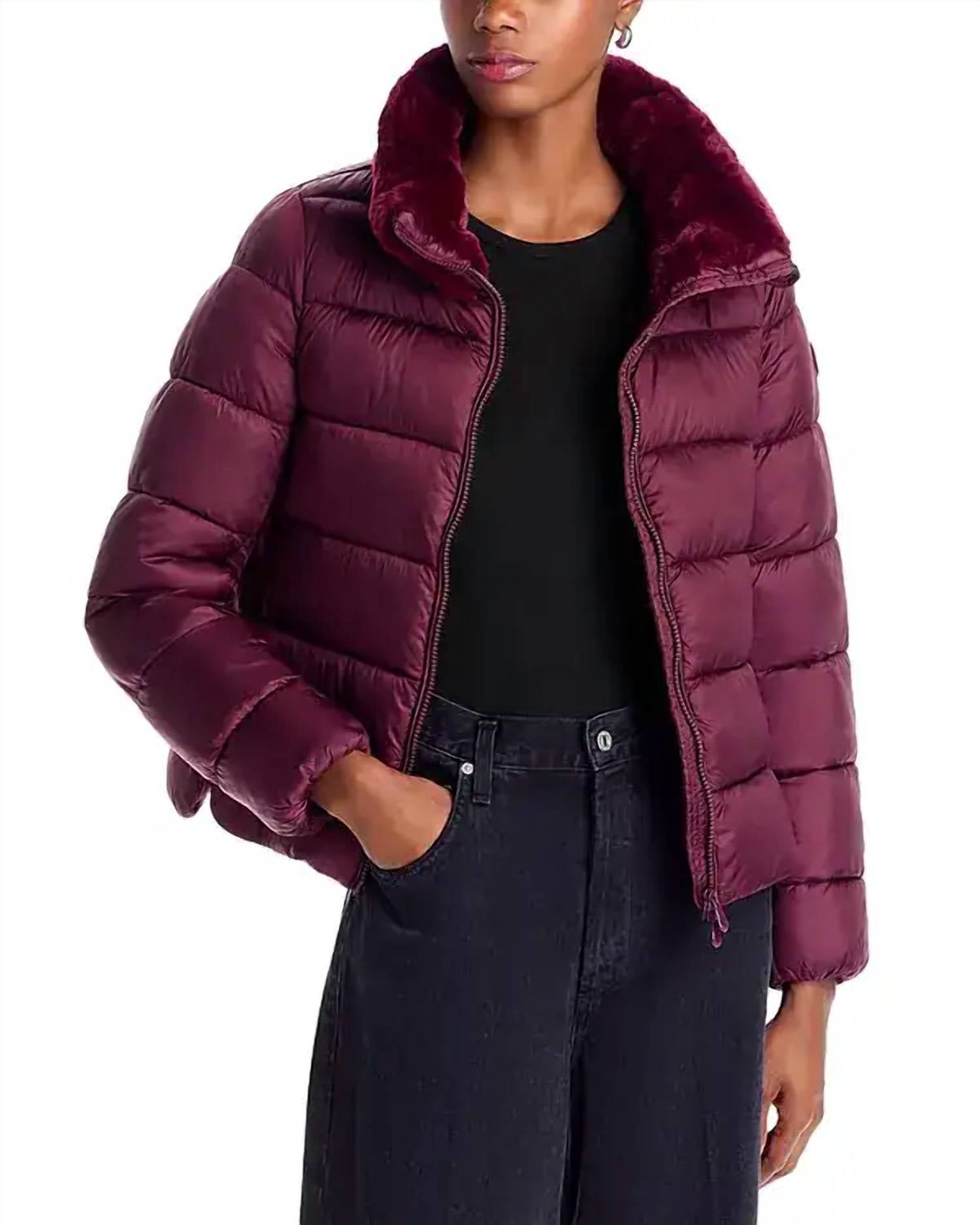 Save The Duck - Mei Faux Fur Trim Quilted Jacket