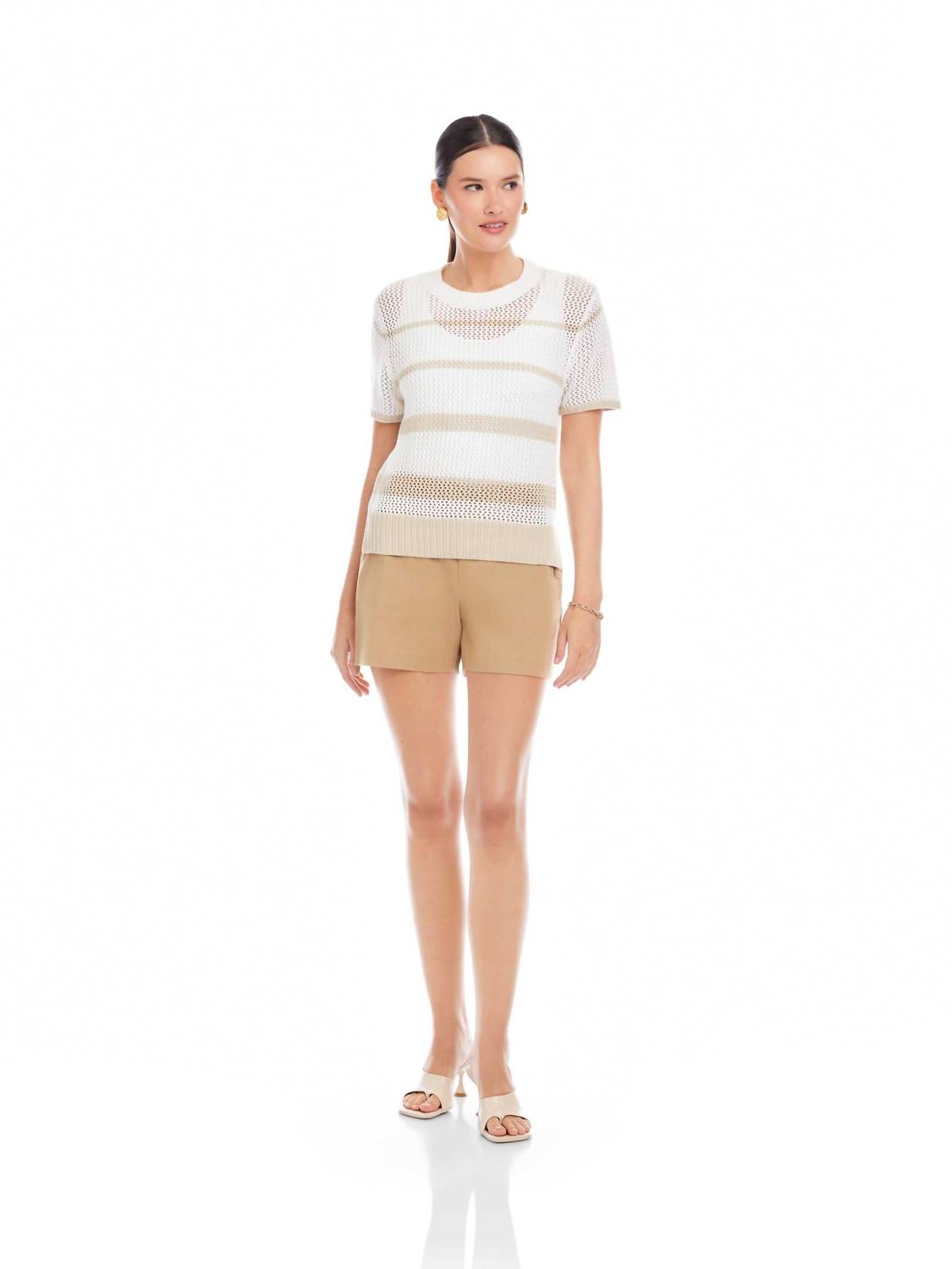 Fifteen Twenty - Faye Crochet Sweater Top