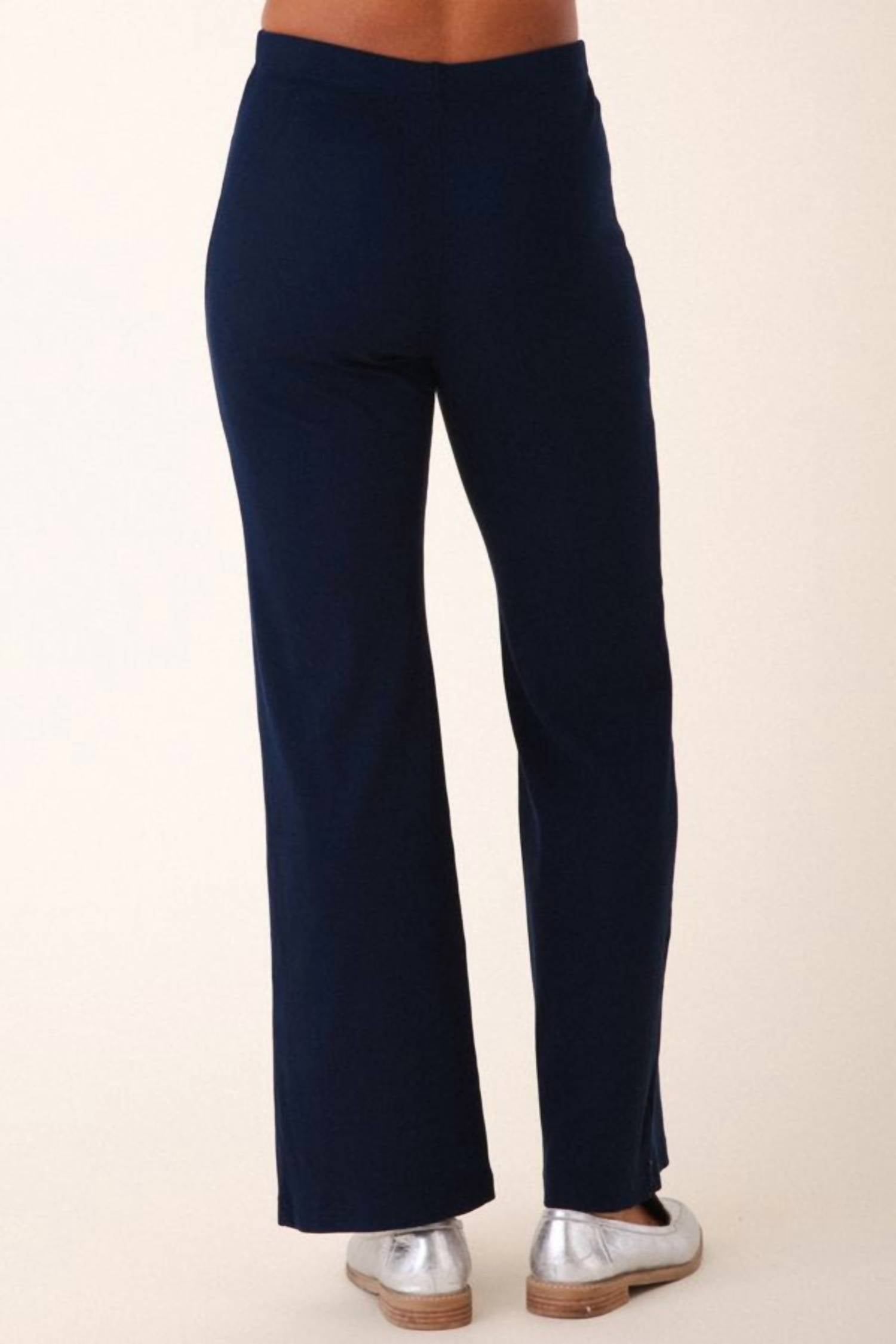 PRAIRIE UNDERGROUND Easy Rider Pants in midnight rib - women's pants - detail view