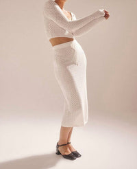 Rolla'S - Diamond Knit Slip Midi Skirt