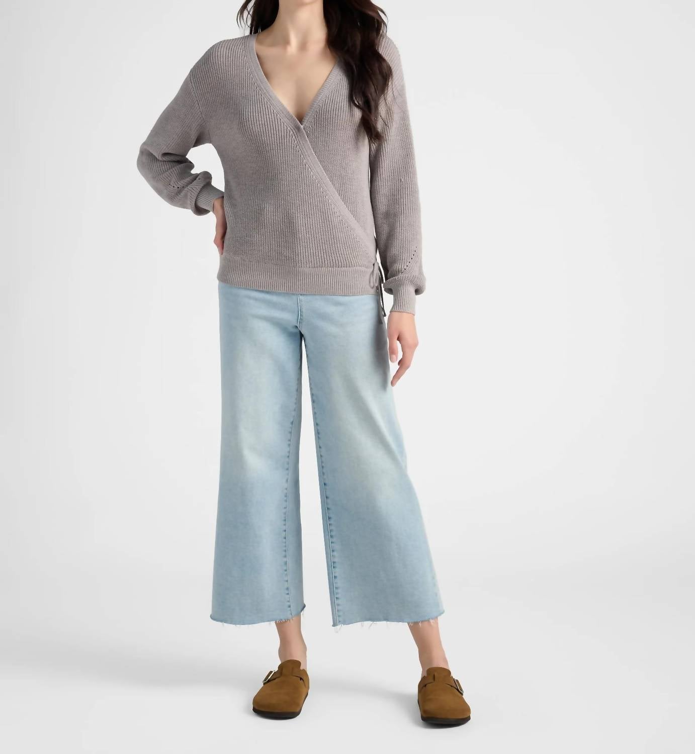 Gentle Fawn Camille Sweater in opal grey - women's sweater - alternate view