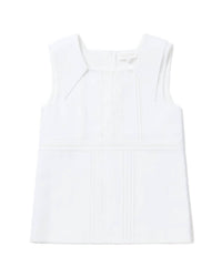 Shushu/Tong Square Neck Lace Vest Top in white - women's tank top - view 5
