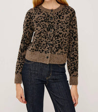 Rails Matilda Long Sleeve Cardigan in spotted - women's cardigan - detail view