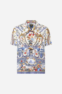 Camilla - Men's Short Sleeve Camp Collared Shirt