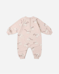 Rylee + Cru Kid's Raglan Jumpsuit in poodles - kids' item - alternate view