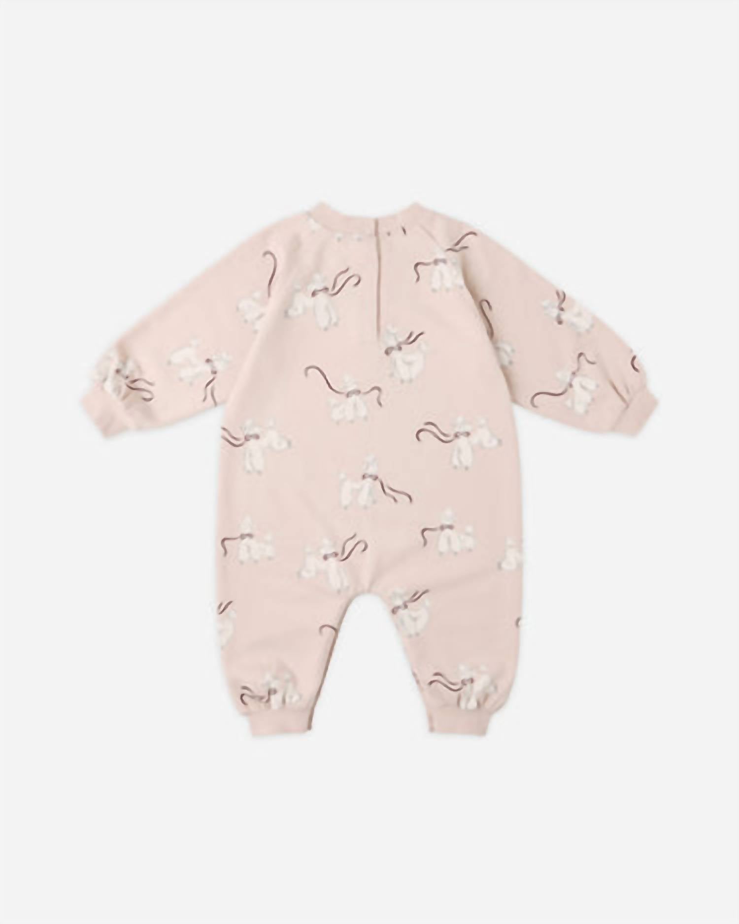 Rylee + Cru Kid's Raglan Jumpsuit in poodles - kids' item - alternate view