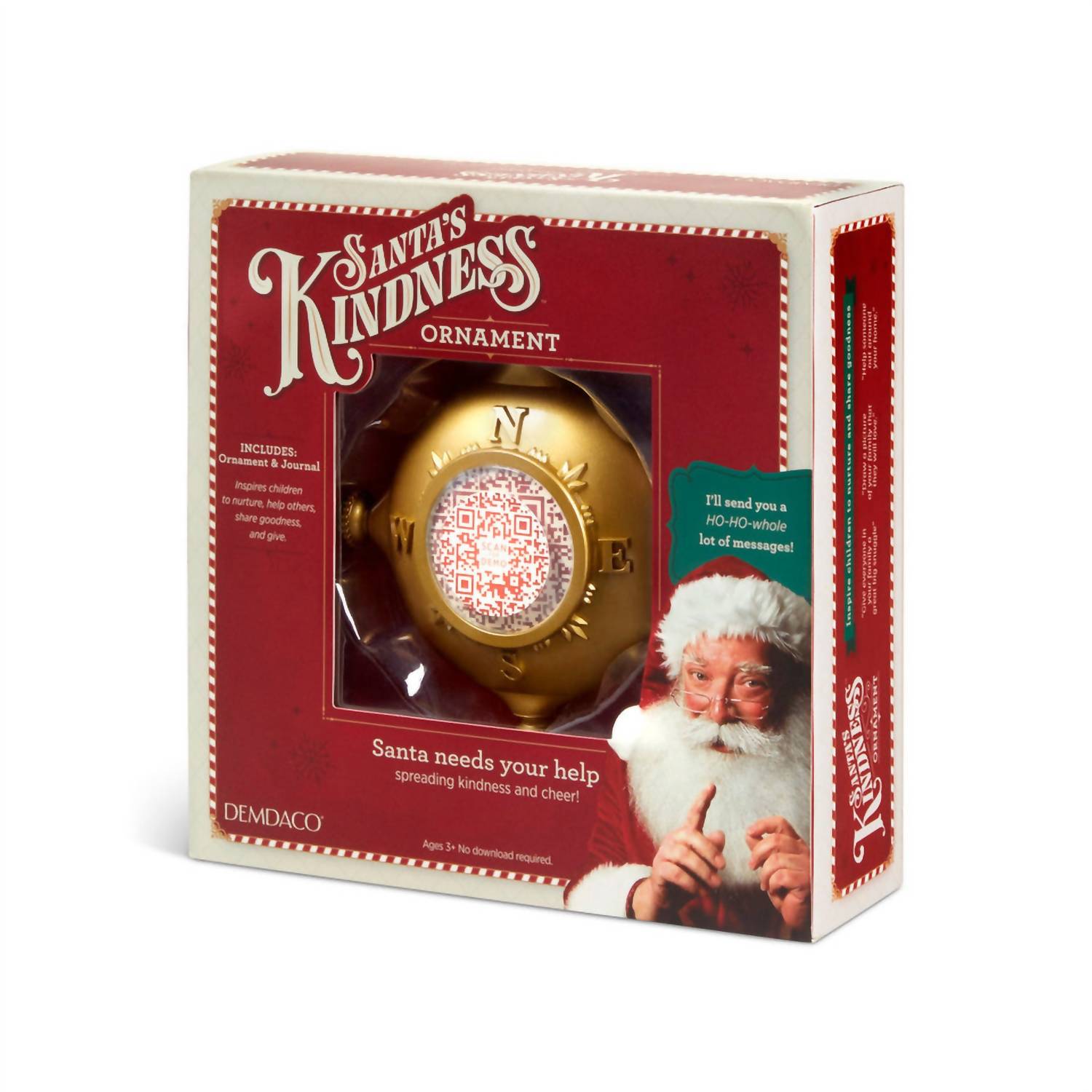 Demdaco - Santa's Kindness Ornament & Journal