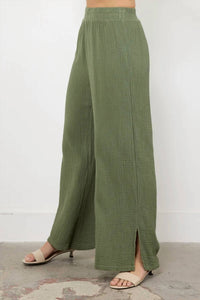 Lamade - Breezy Gauze Pant With Side Slit