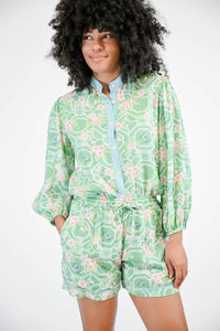 Marigold Parker Blouse in butterfly reverie - women's blouse - alternate view