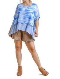 Umgee - Tie Dye Layered Top