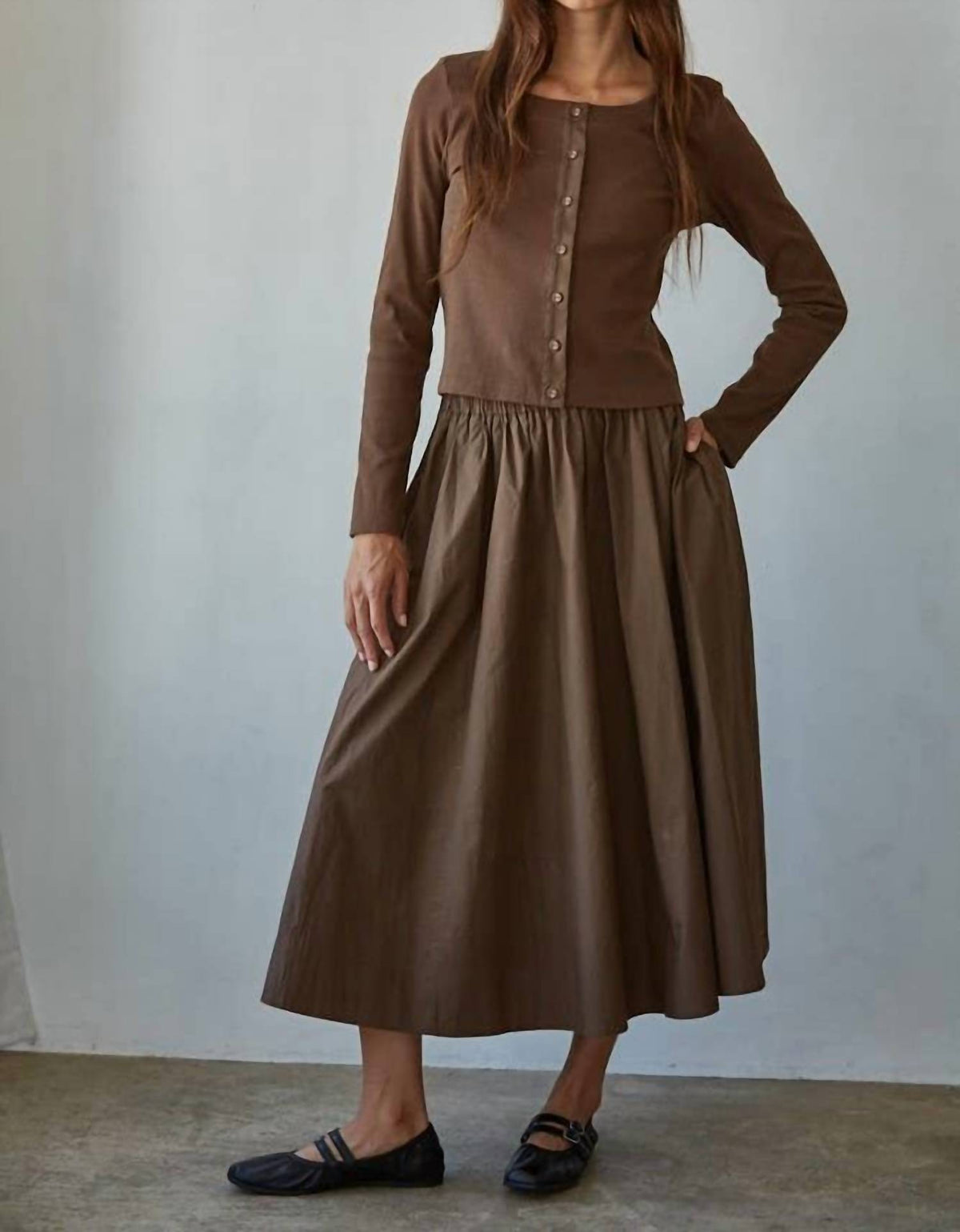 By Together - Ribbed Long Sleeve Cardigan
