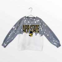 Gameday Couture - Appalachian State Mountaineers Faded Crewneck Sweater