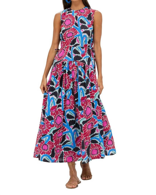 Oliphant - Sleeveless Piped Maxi Dress