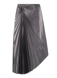 A.L.C. - Tracy Metallic Vegan Leather Midi Skirt