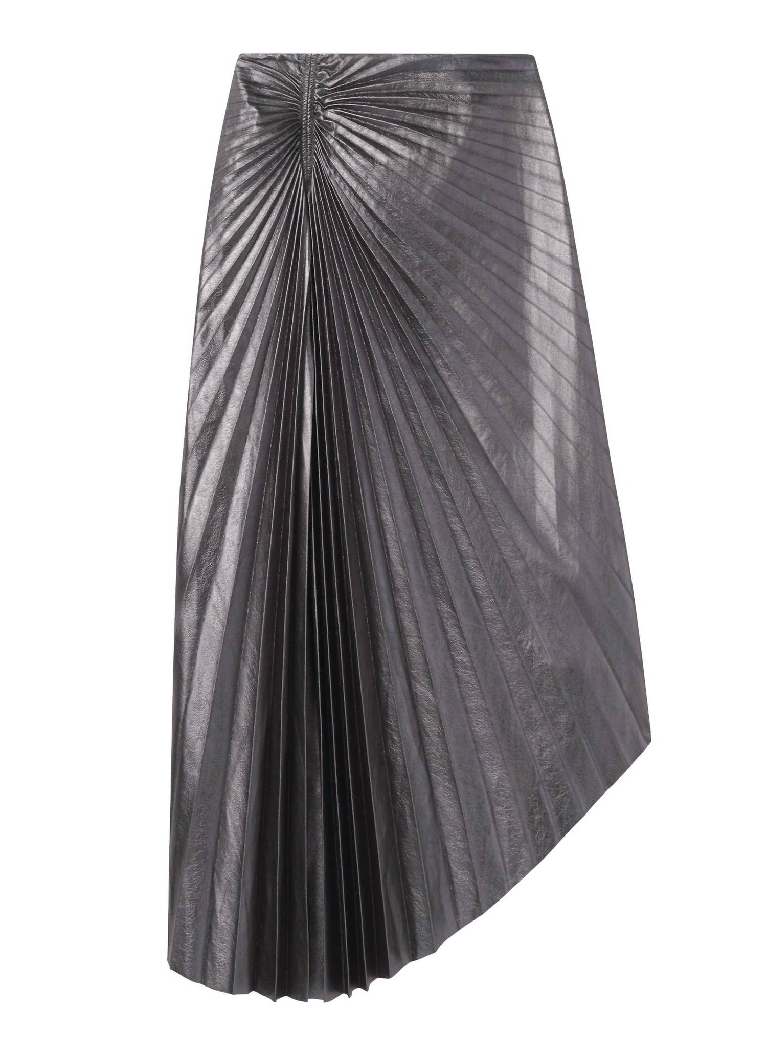 A.L.C. - Tracy Metallic Vegan Leather Midi Skirt