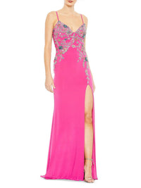 Mac Duggal - Floral Crystal Embellished Gown