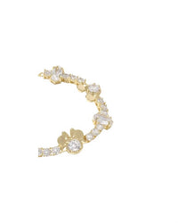 Kendra Scott Women's Mickey Minnie Charm Bracelet in gold iridescent white mix - women's jewelry - detail view