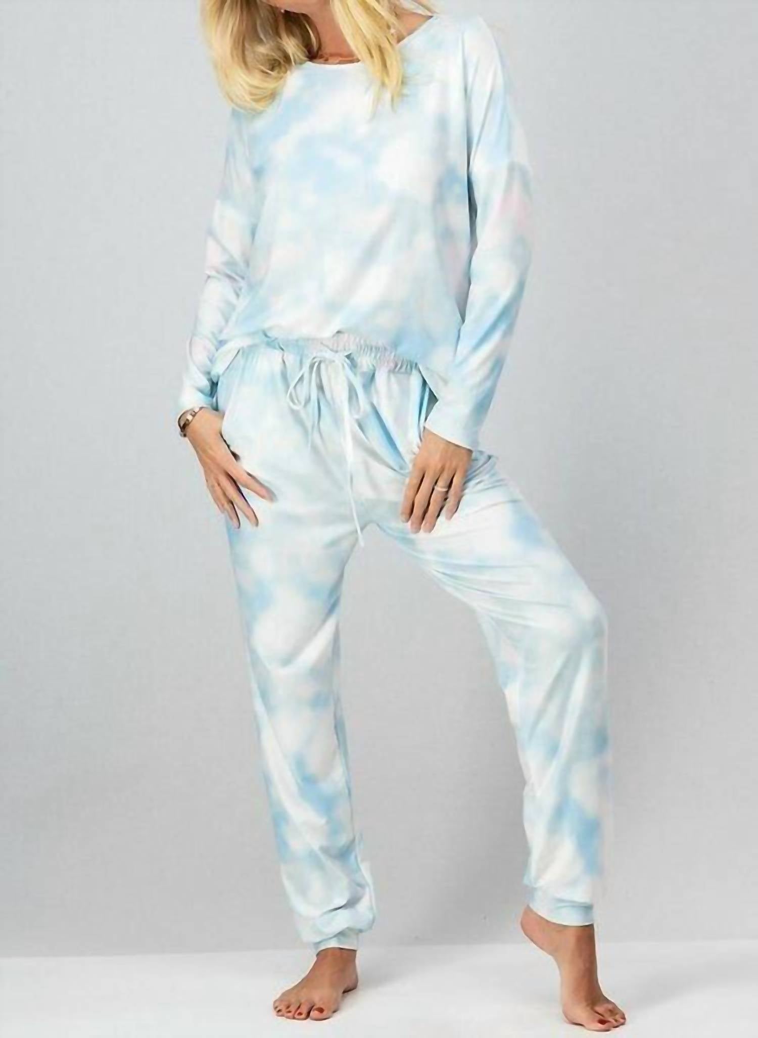 Trend:Notes - Tie Dye Long Sleeve Jogger Set
