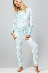 Trend:Notes - Tie Dye Long Sleeve Jogger Set