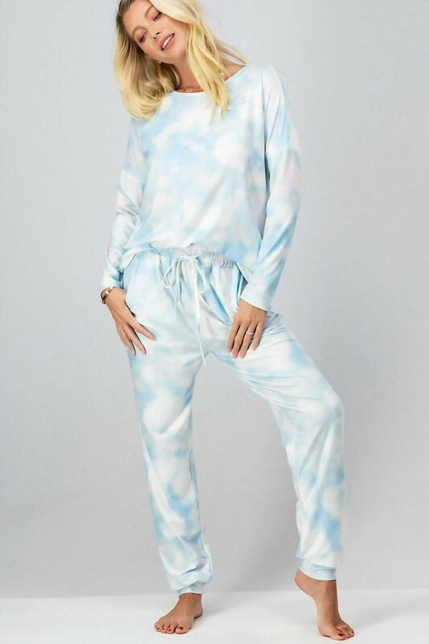 Trend:Notes - Tie Dye Long Sleeve Jogger Set