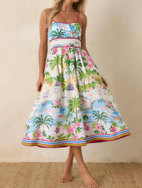 Paradisa - Catalina Poolside Print Midi Dress