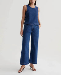 Ag Jeans - Daneel High-rise Wide Leg Crop Jeans