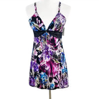 On Gossamer - Women's Mesh Nightie With Lace Inset