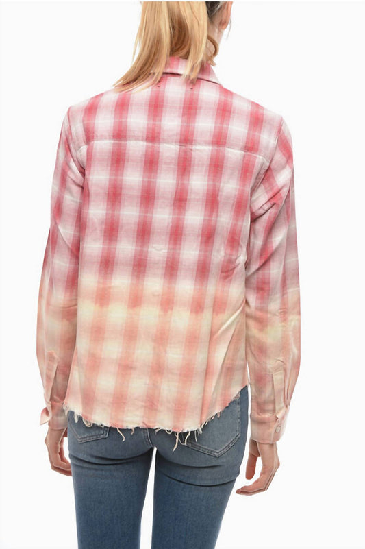 Amiri - Ombre Lurex Plaid Button-down Shirt