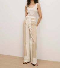 Veronica Beard - Taylor Color Block Wide Leg Jean