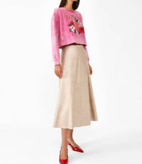 Dixie - Faux Leather Midi Skirt