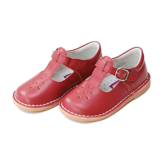 L'Amour - Toddler and Girl's Joy Classic Leather T-Strap Mary Jane