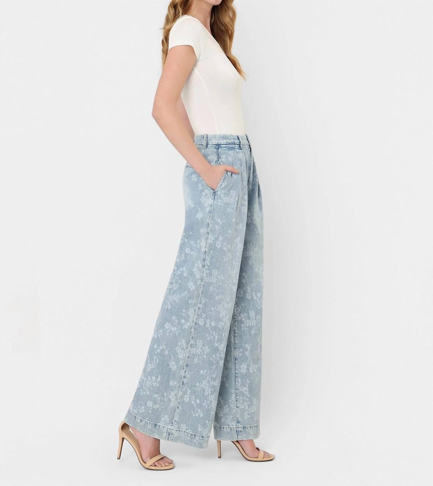 Flying Monkey - Shower Me Wide Leg Jean