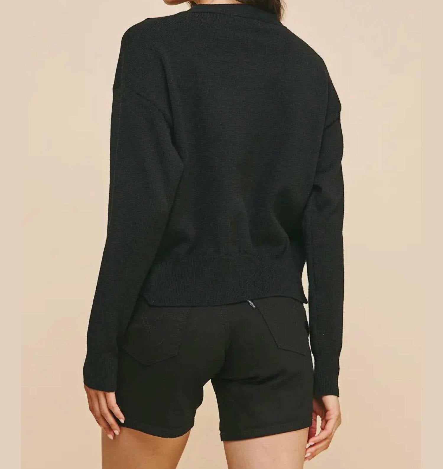 Pinch - Raw Edge Sweater Cardigan
