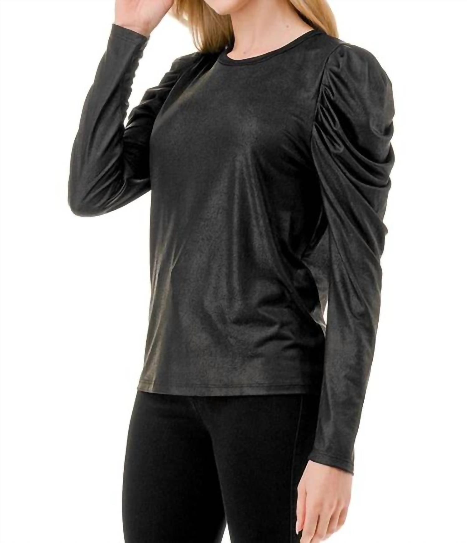 Ariella - Puff Sleeve Long Sleeve Top