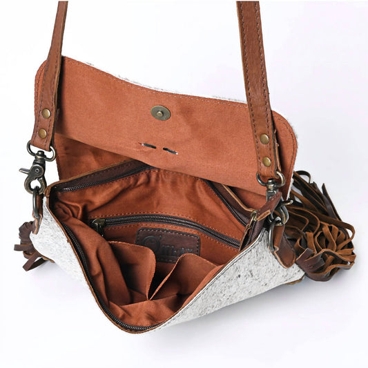 Ohlay - Women's Floral Embossed Crossbody Bag