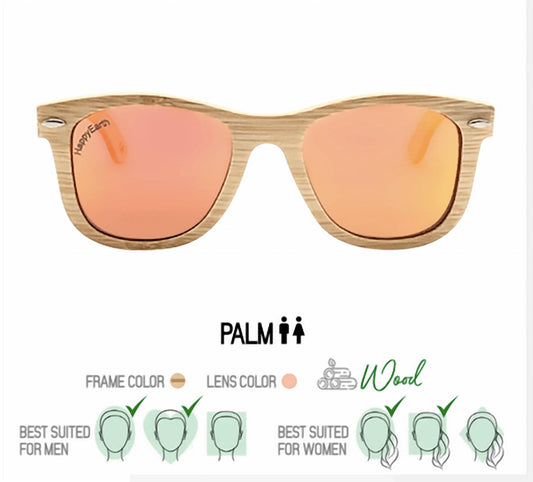 Happy Earth - Unisex Palm Sunglasses