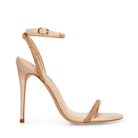 STEVE MADDEN Women's Breslin Rhinestone Ultrasuede Ankle Strap Heels in gold nude - women's heels