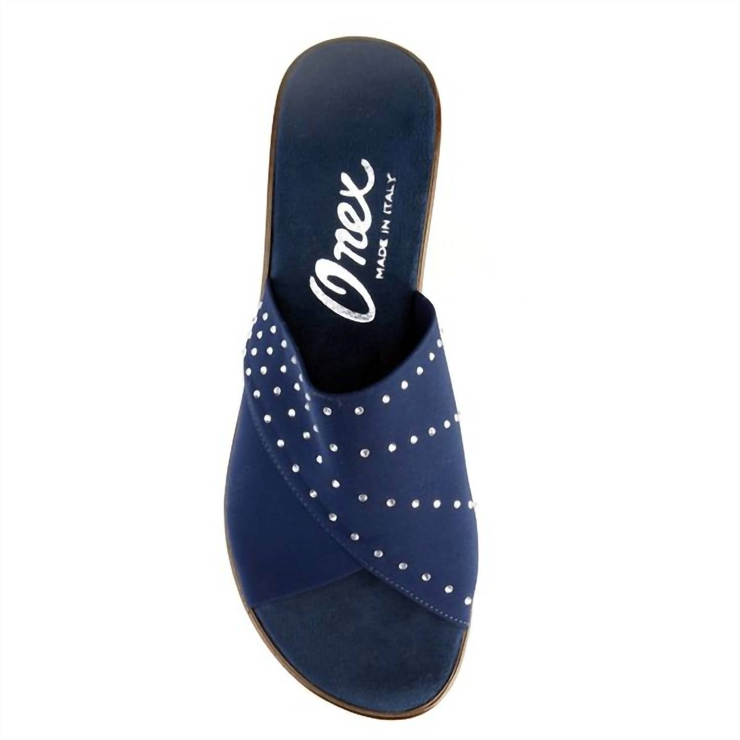 Onex - Women's Nori Rhinestone Elastic Wedge Sandals