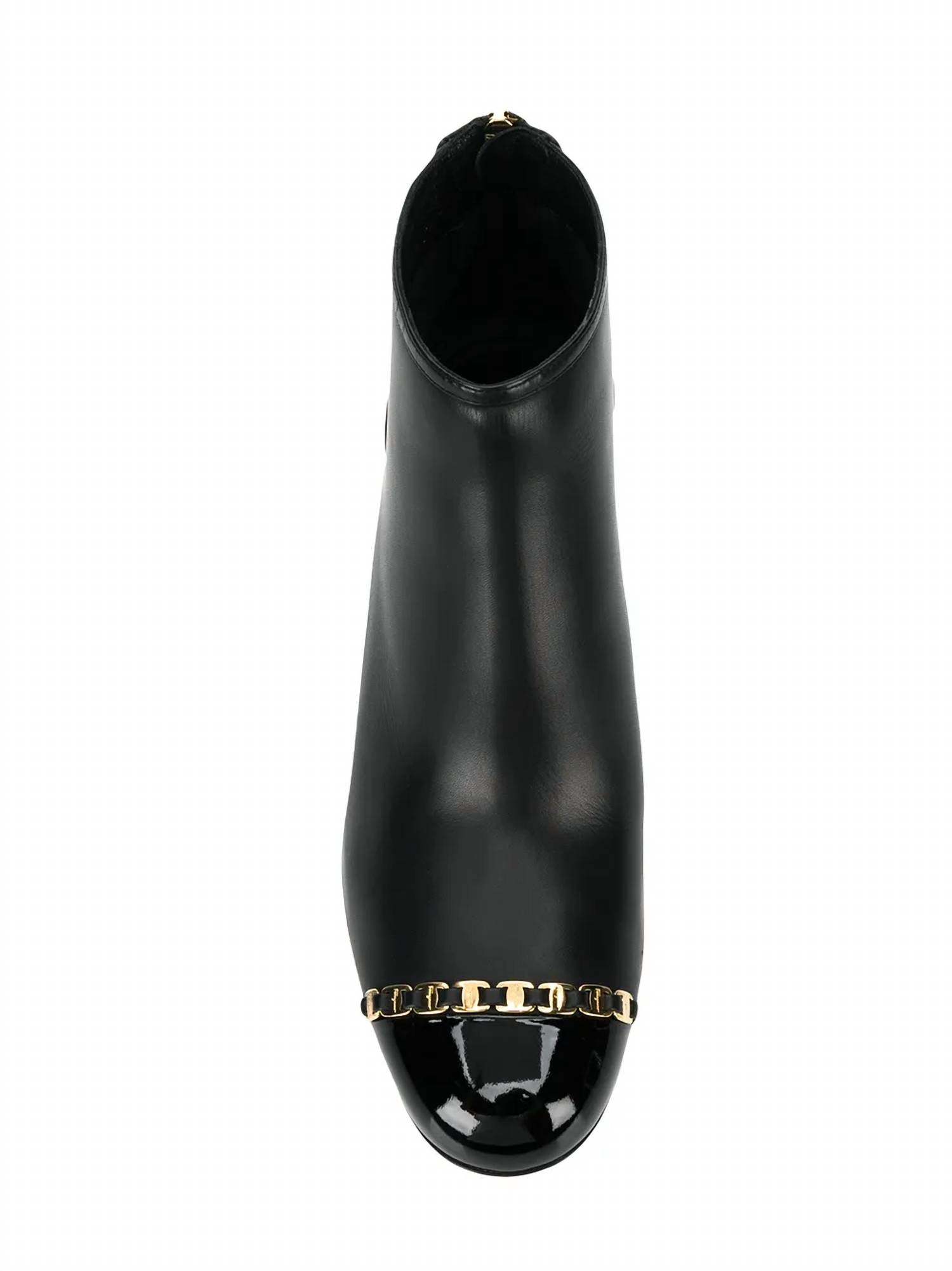 Salvatore Ferragamo - Women's Vara Chain Leather Boots
