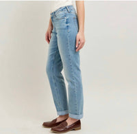 Judy Blue - V-front Cuffed Boyfriend Jeans