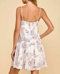 Tcec - Toile Printed Mini Dress