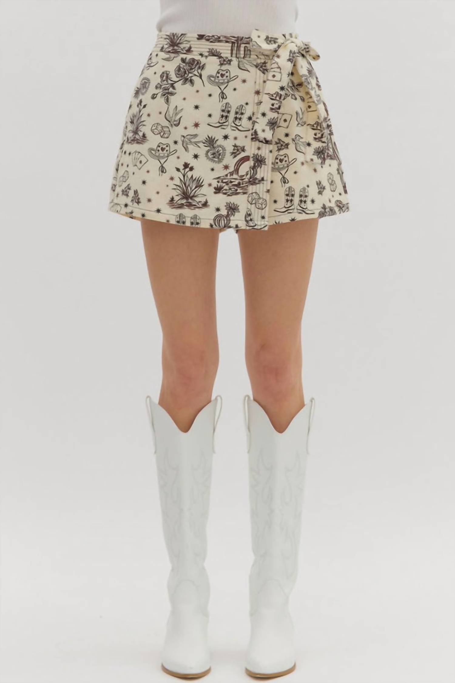 Entro - Outlaw Multi-print Skirt