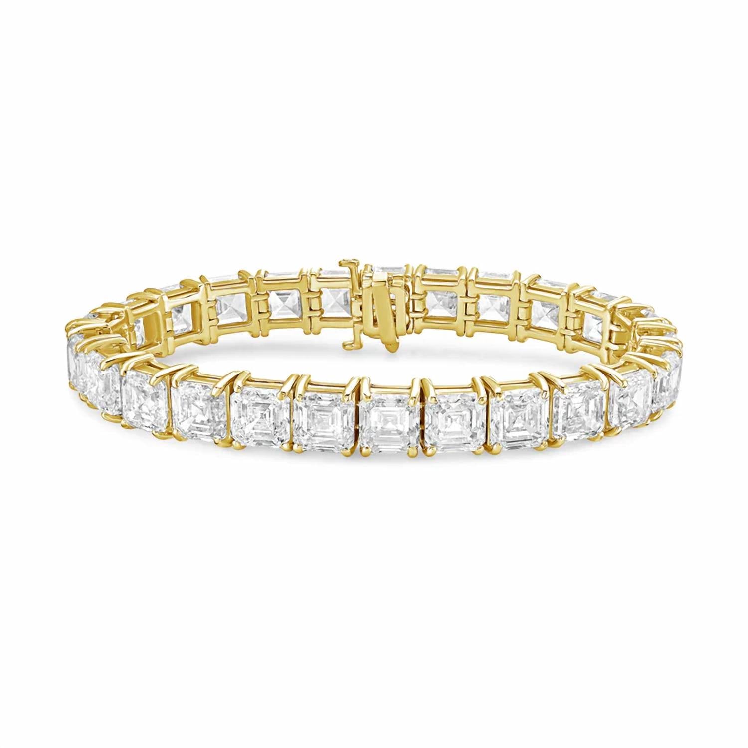 Diana M Jewels - Women's Asscher Lab-Grown Diamond Bracelet (35.00 Ct) - Signature
