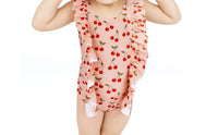 Emerson And Friends - Girl's Very Cherry Ruffle Front One Piece Swimsuit