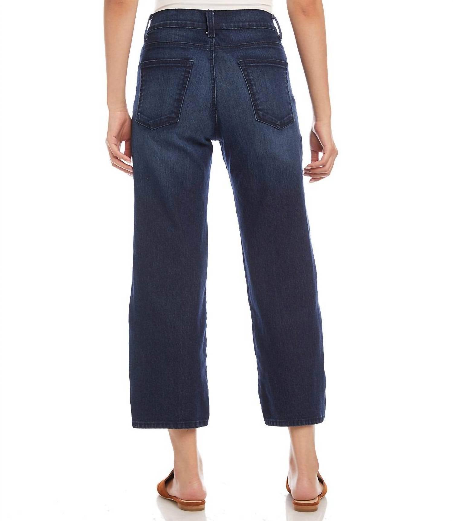 Karen Kane - Wide Leg Cropped Jeans